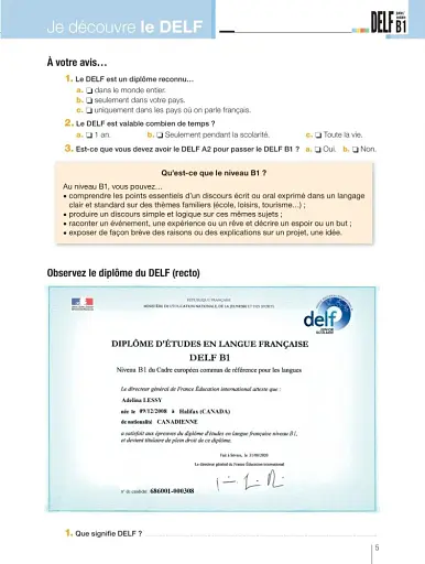 DELF junior/scolaire - Nouveau format d'épreuves (B1) - фото 3