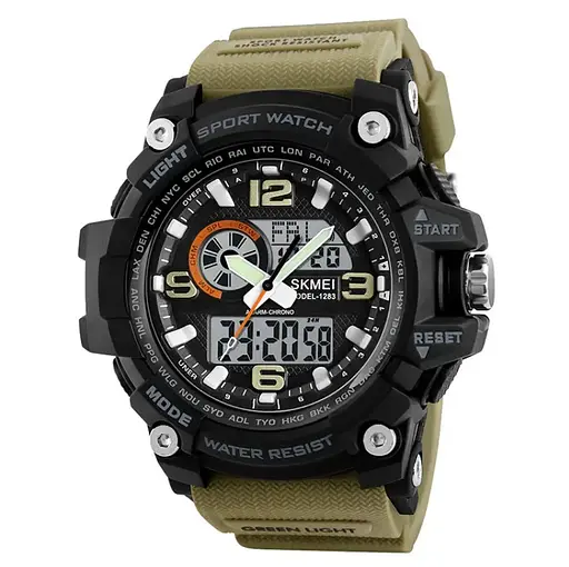Чоловічий годинник Skmei Del 1283 Хакі - фото 2
