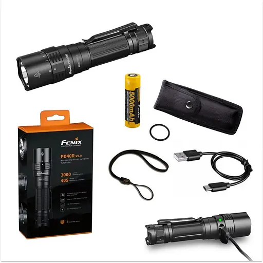 Комплект - ручний ліхтар Fenix PD40R V2.0 + ручний ліхтар Fenix E01 V2.0 - фото 10