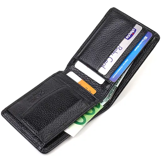 Мужской кожаный кошелек Canpellini 11.5х9х1 см acs0025632 - фото 5