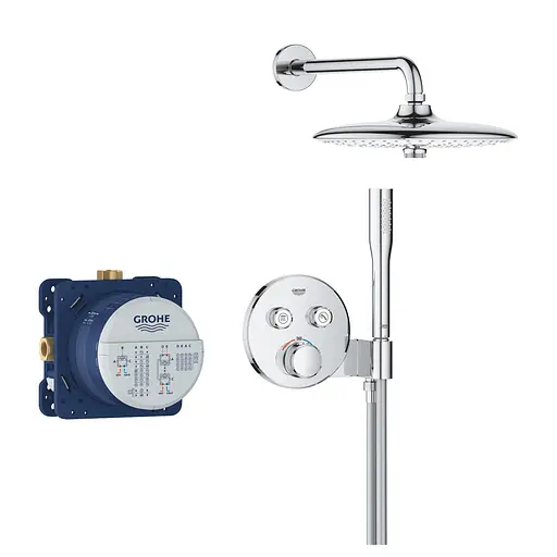 Душова система прихованого монтажу Grohe Grohtherm Smartcontrol з Euphoria 260 34867000, Хром - фото 2