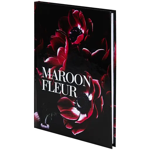 Книга записна Axent Maroon fleur А5 в клітинку 96 аркушів (8459-1-A)