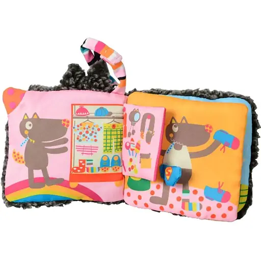 М’яка книжка-іграшка Ebulobo Вдягни вовка 15 см (E10043) - фото 5