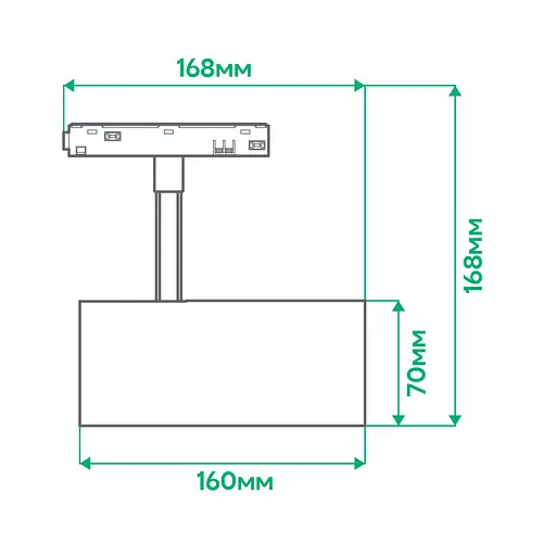 Светодиодный магнитный трековый светильник Ardero MGN303ARD 20Вт 4000K черный - фото 3
