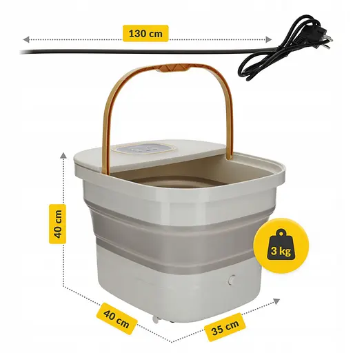 Ванна для ног гидромассажная 4FIZJO Ultra+ складная 500 Вт (гидромассажер для ног) 4FJ0595 (P-5907739319487) - фото 7