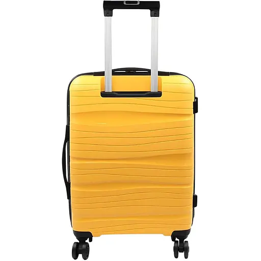 Набір валіз 4в1 ABS-пластик з кодовим замком і телескопічною ручкою жовтий (PP002) - фото 2