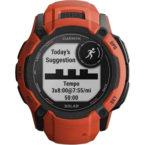 Смарт-годинник Garmin Instinct 2X Solar Flame Red (010-02805-01) - фото 6
