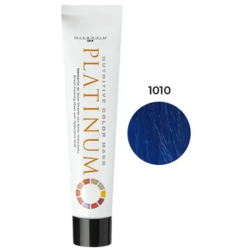Професійна стійка крем-фарба для волосся HI Hipertin Platinum 1010 інтенсивний синій 100 мл без аміаку - фото 1