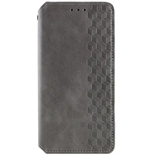 Кожаный чехол-книжка GETMAN Cubic (PU) для Oppo A58 4G Серый