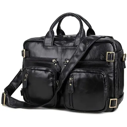 Універсальна сумка-трансформер John McDee чорна 39.5х29х13 см sum0028428 - фото 1