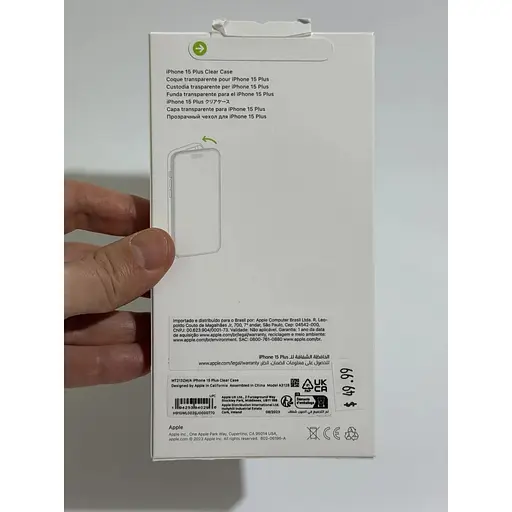 Оригинальный противоударный чехол Apple Clear Case MagSafe для iPhone 14 Plus (6.7") Прозрачный (MPU43ZE/A) - фото 2