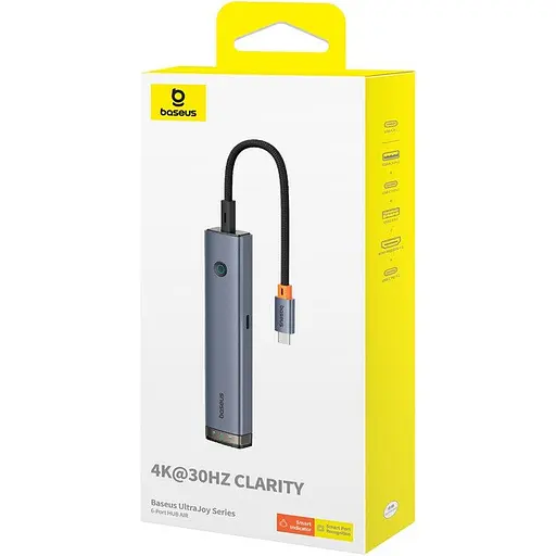 Хаб-адаптер Baseus UltraJoy Series 6-Port Hub AIR B00052802811-01 - фото 4