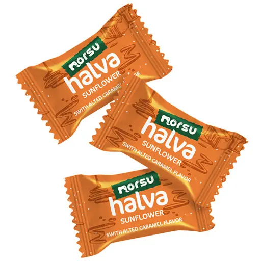 Халва подсолнечная Norsu со вкусом соленой карамели 1.1 кг