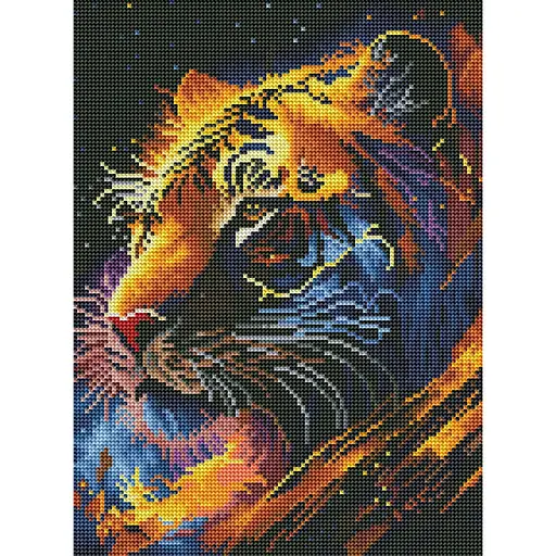 Алмазна мозаїка Тигр Зодіак DRBS53691, 30 x 40