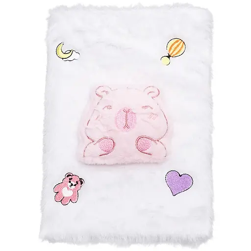 Блокнот плюшевий ZiBi Kids Line Capybara А5 80 аркушів у клітинку, дизайн в асортименті (ZB.700015)