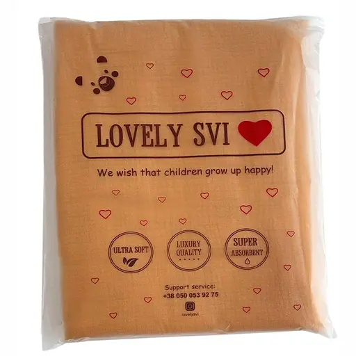 Плед Дитячий Lovely Svi Бавовна Муслін 100 х130 см - двосторонній - Жовтий (301253) - фото 3