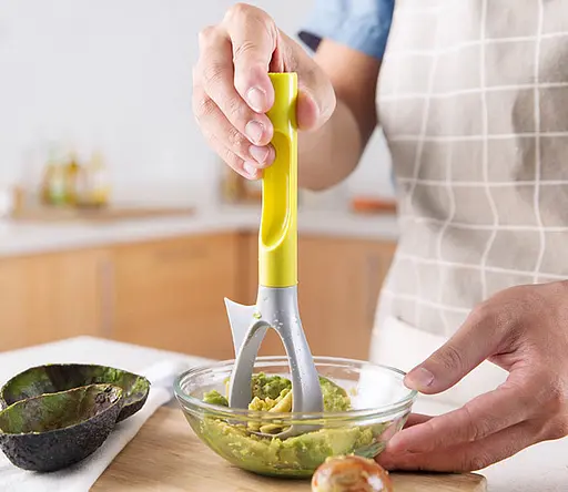 Нож для удаления сердцевины яблока авокадо фруктов пластиковый многофункциональный 5 в 1, Qsheng 84836 - фото 4