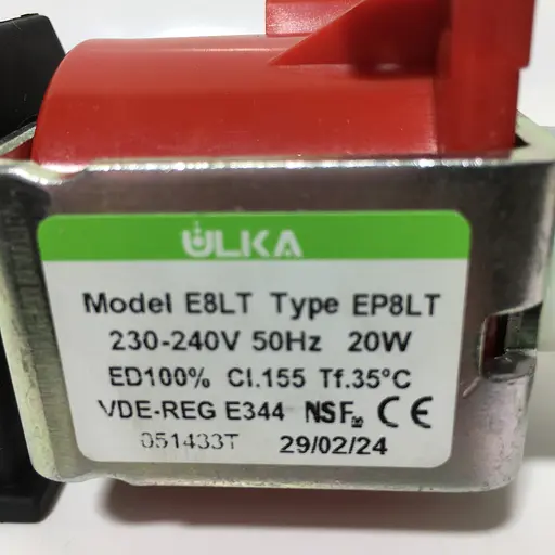 Насос (помпа) для миючого пилососу Bosch та Zelmer, 20W ULKA Type EP8LT Model E8LT (616.0045, 00756414) - фото 6