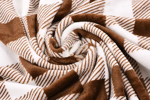 Плед Ardesto Flannel 160х200 см клетка бежевый (ART0103PB) - фото 4