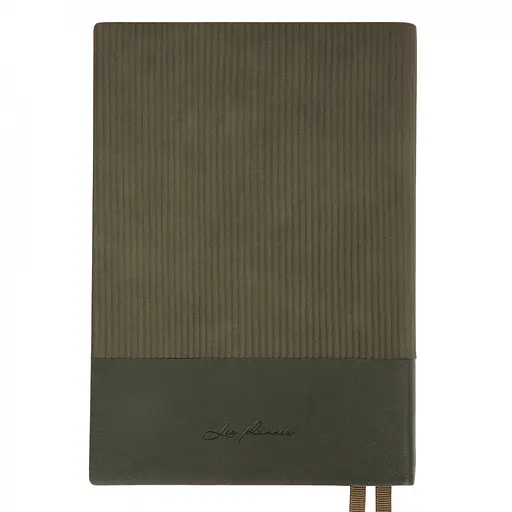 Щоденник-діловий записник А5 Leo Planner Velvet 2026 м'який темно-зелений 368 сторінок (252637) - фото 2