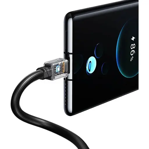 Кабель Usams US-SJ684 USB-C to USB-C 100W 1.2m Black (SJ684USB01) [153992] - фото 5