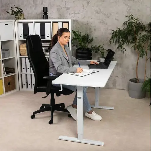 Компьютерный стол с регулируемой высотой Di Volio Biago белый - фото 9