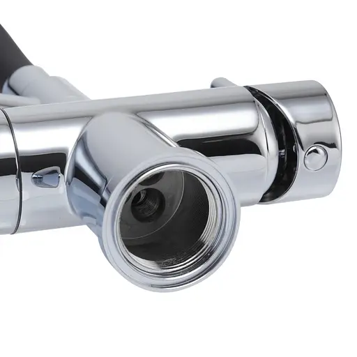 Смеситель для кухни на две воды с гибким изливом Koer KB-72006-01 KR3379 Хром - фото 10