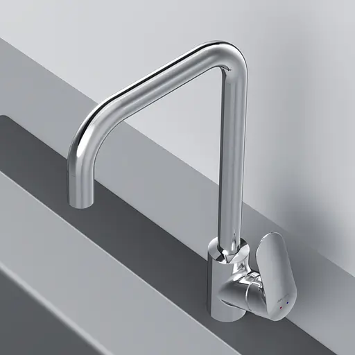 Смеситель для кухни Am.Pm Like G-образный излив F8006000 Хром - фото 5