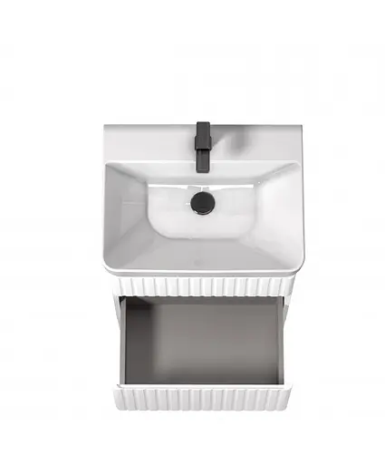 Тумба Мойдодир Fluffy 60-U з умивальником Vivace 60 Білий матовий - фото 8