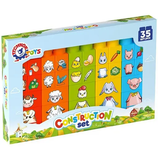 Детский Конструктор Животные ТехноК 6849TXK 35 элементов - фото 1