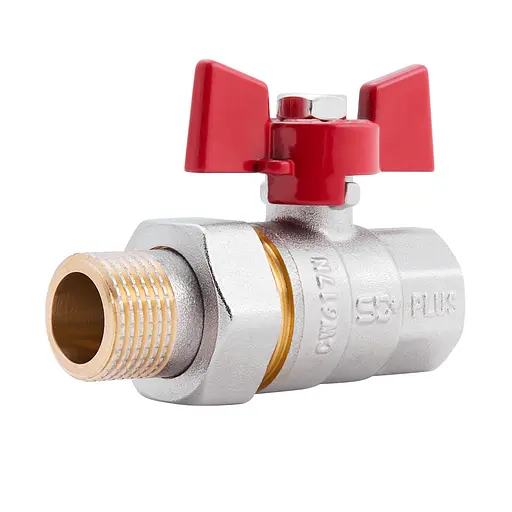 Кран кульовий "Американка" SD Plus 1/2" ВЗ прямий SD220NW15PN40 - фото 1