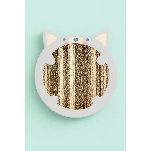 Дряпка Trixie для кошенят картонна у формі хом'яка з котячою м'ятою 31х2.5х32.5 см світло-сіра [CD] - фото 2