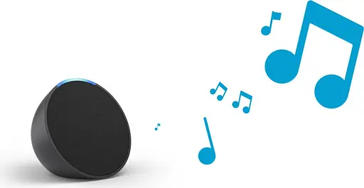 Смарт-колонка беспроводная акустика Amazon Echo Pop (1gen 2023) черная - фото 6