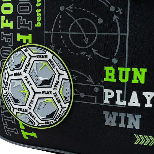 Рюкзак GoPack Education 165S Football Fan Чорно-сірий (GO26-165S-4) - фото 13