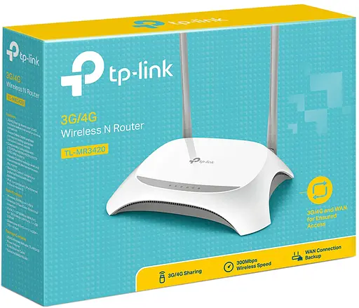 Маршрутизатор TP-Link TL-MR3420, 3G Wireless Router 4 port 10/100M - фото 5