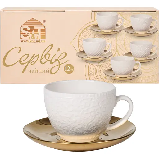  Сервіз чайний S&T Golden Kurumi 12 предметів (04-001-002) - фото 1