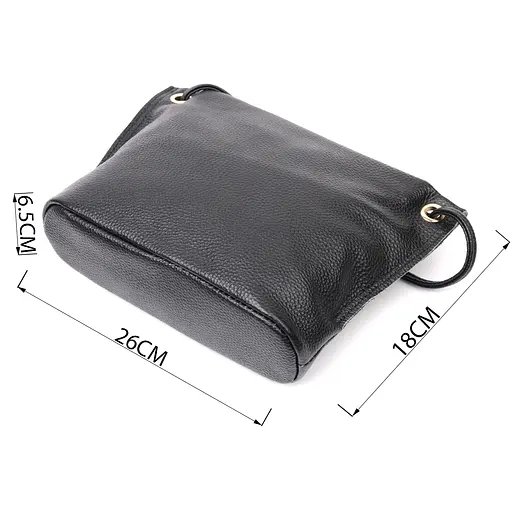 Женская трапециевидная сумка Vintage из натуральной кожи 26х18х6.5 см sum0029021 - фото 3