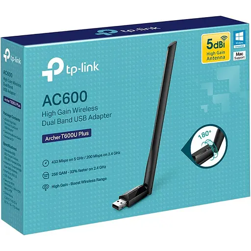 Wi-Fi адаптер TP-Link Archer T600U Plus [136834] - фото 4