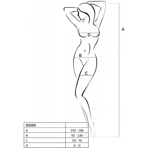 Відкритий бодістокінг Passion BS080 Black - фото 8