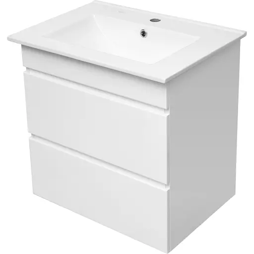 Тумба з умивальником Volle Fiesta 60 см 15-600-01 Білий - фото 1