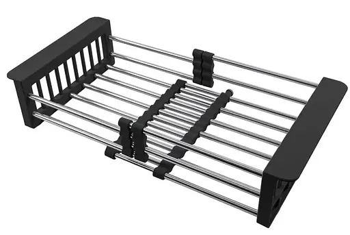 Комплект чорної мийки та змішувач з нержавіючої сталі NB-5742, Чорний - фото 5