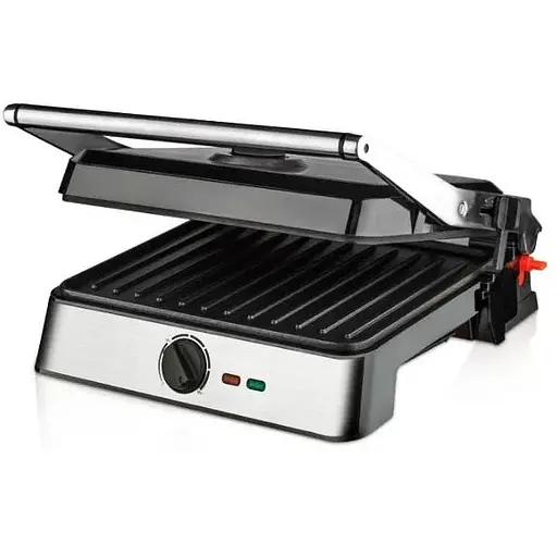 Прижимной контактный электрический гриль RAF R.561 двухсторонний настольный 2200 Вт - фото 1