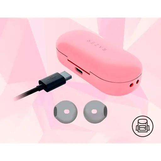 Навушники Razer Hammerhead True Quartz Pink (RZ12-02970600-R3M1) [130554] - фото 10