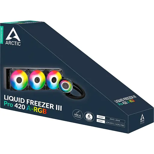 СВО Arctic Liquid Freezer III Pro 420 A-RGB Black (ACFRE00185A) - фото 6