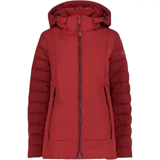 Куртка CMP Women's Sustainable Softshell Hybrid Jacket Red XXS (1097-32K1516-C905 34)