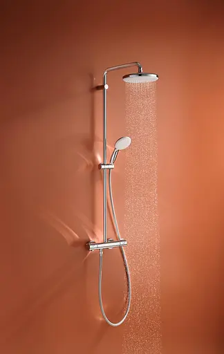 Душова система з термостатом для настінного монтажу Grohe Tempesta System 210 26811001, Хром - фото 5