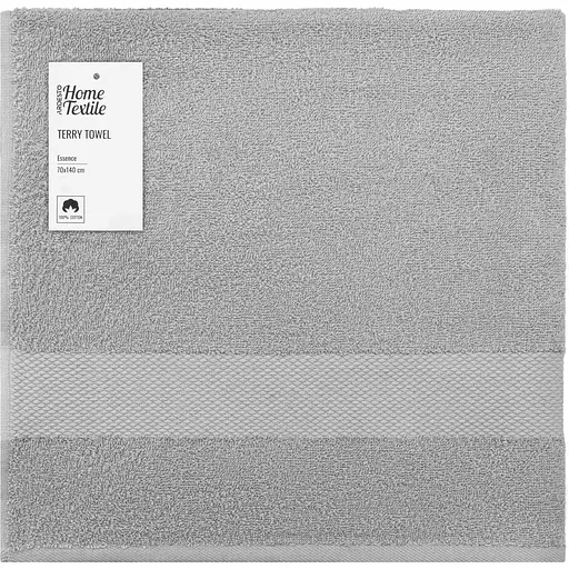 Полотенце махровое Ardesto Essence 70х140 см 100% хлопок серое (ART2270GR)  - фото 1