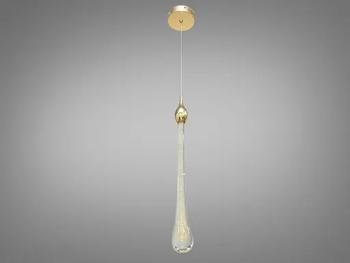 Сучасна світлодіодна люстра потужністю 3W, колір-золото - фото 3