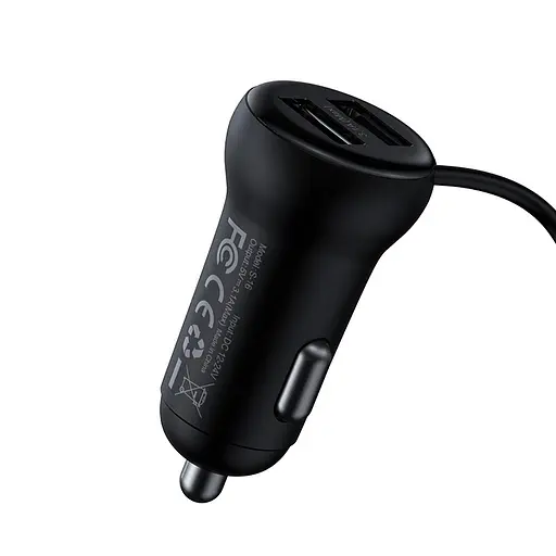 Трансмиттер модулятор адаптер авто BASEUS S-16 Wireless MP3 Car Charger T typed 2USB - фото 4