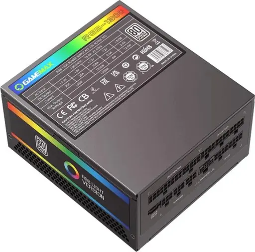 Блок питания GameMax 1300W RGB-1300(ATX3.0 PCIE5.0) (RGB-1300(ATX3.0 PCIE5.0)) - фото 4